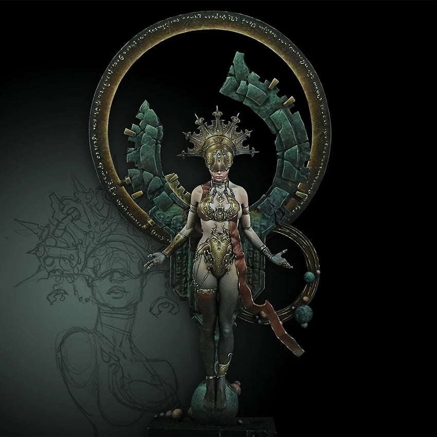 1/18  ANCIENT FANTASY WARRIOR STAND  Resin figure Model kits Miniature gk Unassembly Unpainted