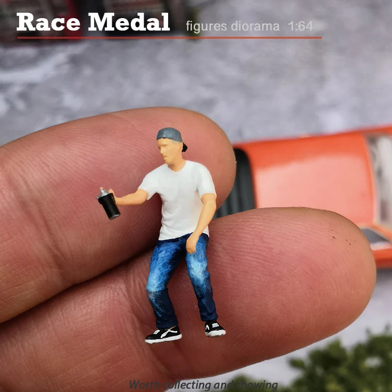 RaceMedal1:64scale figures diorama  baseball caps limited edition