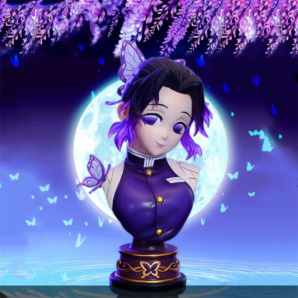 15cm Anime Figure  Demon Slayer GK Bust Kimetsu No Yaiba Kochou Shinobu Bust Figure Toys for Kids Collectible Model PVC Doll