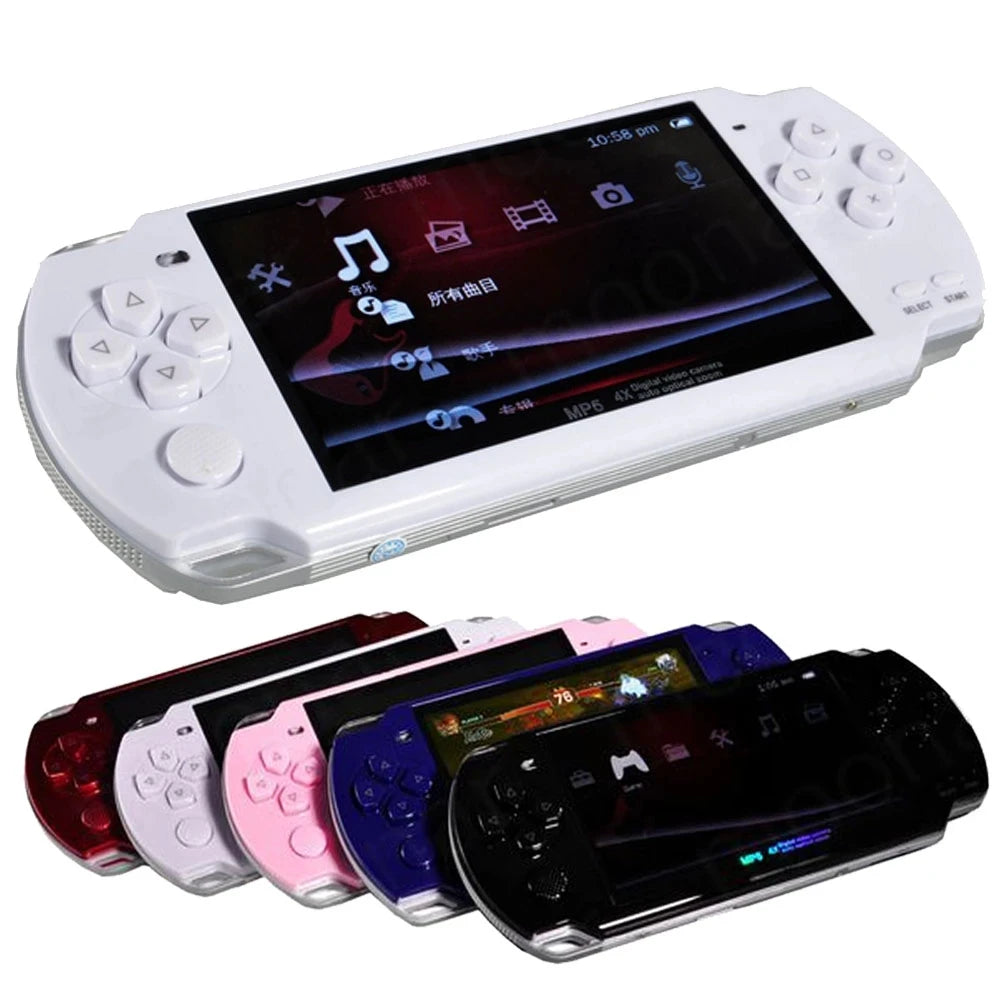 2025 HOT Built-in 5000 games, 8GB 4.3 Inch PMP Handheld Game Player MP3 MP4 MP5 Player Video FM Camera Portable Game Console