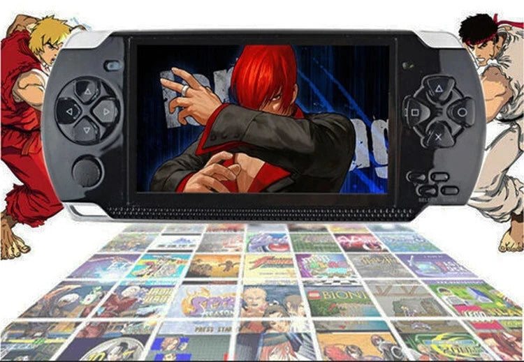 2025 HOT Built-in 5000 games, 8GB 4.3 Inch PMP Handheld Game Player MP3 MP4 MP5 Player Video FM Camera Portable Game Console