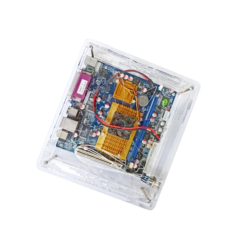 DIY MINI ITX Fall HTPC Computer Fällen transparent Chassis Desktop Für Spiel Chassis unterstützung 2,5 SSD 17*17CM