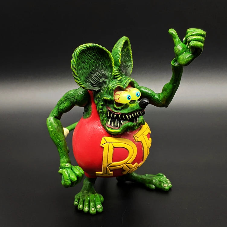 Hot The Tales of the Rat Fink Mouse Movable hands PVC Action Figure Collectible Model Toy 10cm