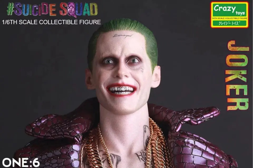 Crazy Toys 1:6  Joker with Cloth Action Figure PVC Doll Anime Collectible Model Toys
