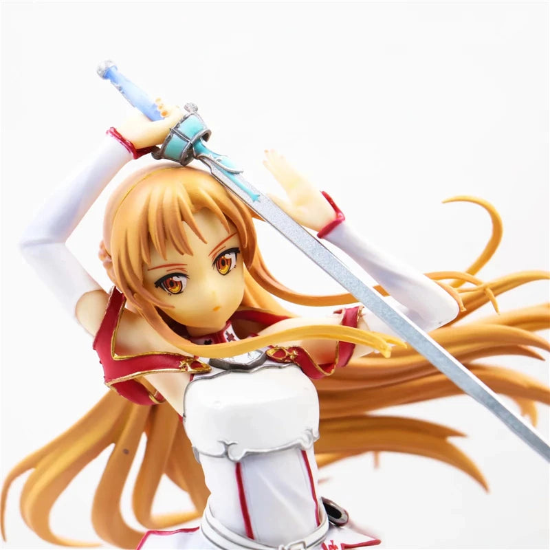 Anime SAO Yuuki Asuna Knights of the Blood Ver. 1/8 Scale PVC Action Figure Statue Collection Model Toys Doll