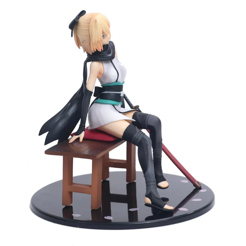 Anime Saber Okita Souji 1/8 Maßstab Bemalte PVC Actionfigur Statue Sammlermodell Kinderspielzeug Puppe 17cm