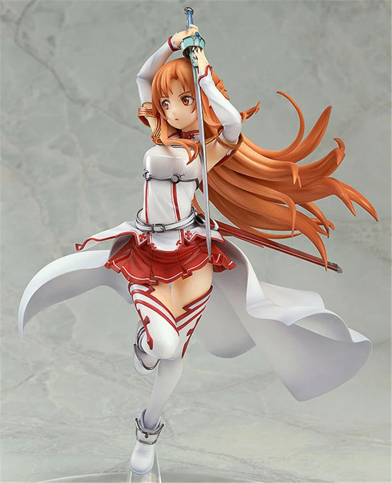 Anime SAO Yuuki Asuna Knights of the Blood Ver. 1/8 Scale PVC Action Figure Statue Collection Model Toys Doll