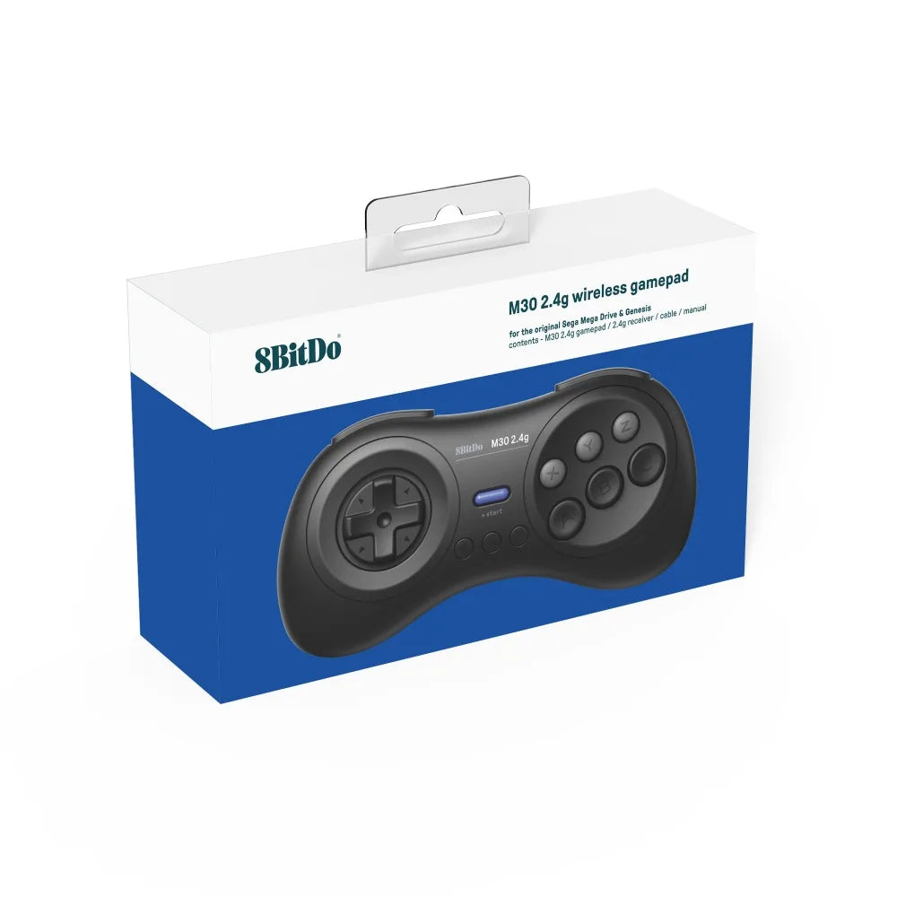 8BitDo M30 2.4G Wireless Gamepad Controller for the Original Sega Genesis and Sega Mega Drive - Sega Genesis