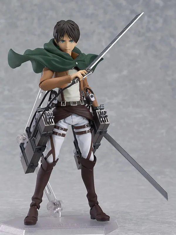 Anime Eren Mikasa Ackerman Levi Rivaille Figma 203 207 213 Dolls PVC Action Figure Collective Toys Model Gifts