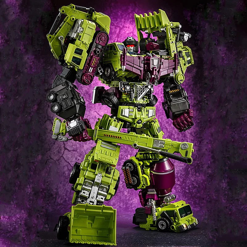 Jinbao GT Devastator Transformation G1 Oversize 6 in 1 Bonecrusher Scrapper Haul Mixmaster Hook KO Action Figure Robot Toys Gift