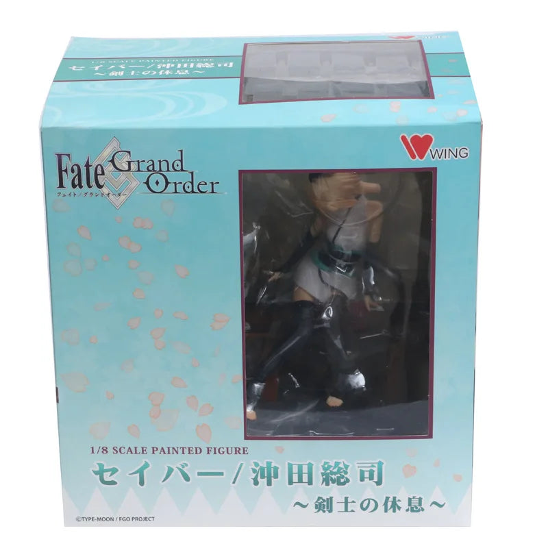 Anime Saber Okita Souji 1/8 Maßstab Bemalte PVC Actionfigur Statue Sammlermodell Kinderspielzeug Puppe 17cm