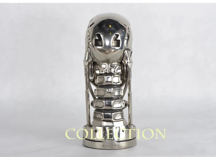 NEW 1:1 T800 T2 Skull Terminator Endoskeleton Lift-Size Bust action Figure Resin Replica Model Toy Collection gift LED EYE