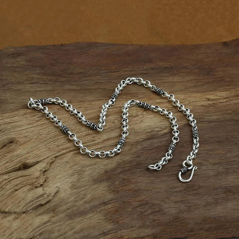 4mm Bambus Kette Halskette Anhänger 100% 925 Sterling Silber Mode Männer Frauen Luxus Designer Edlen Schmuck 2024 Neue In Geschenk GN20