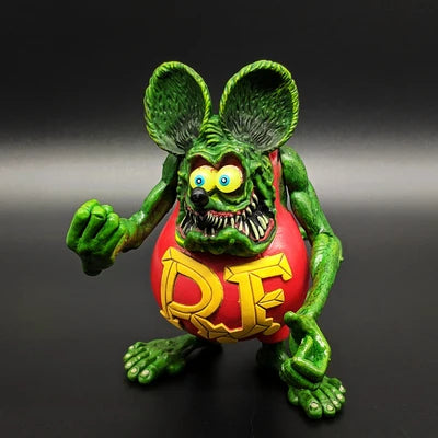 Hot The Tales of the Rat Fink Mouse Movable hands PVC Action Figure Collectible Model Toy 10cm