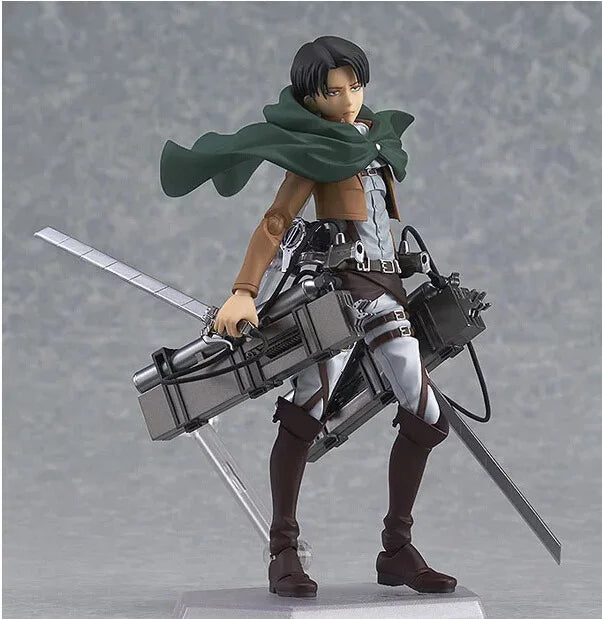 Anime Eren Mikasa Ackerman Levi Rivaille Figma 203 207 213 Dolls PVC Action Figure Collective Toys Model Gifts