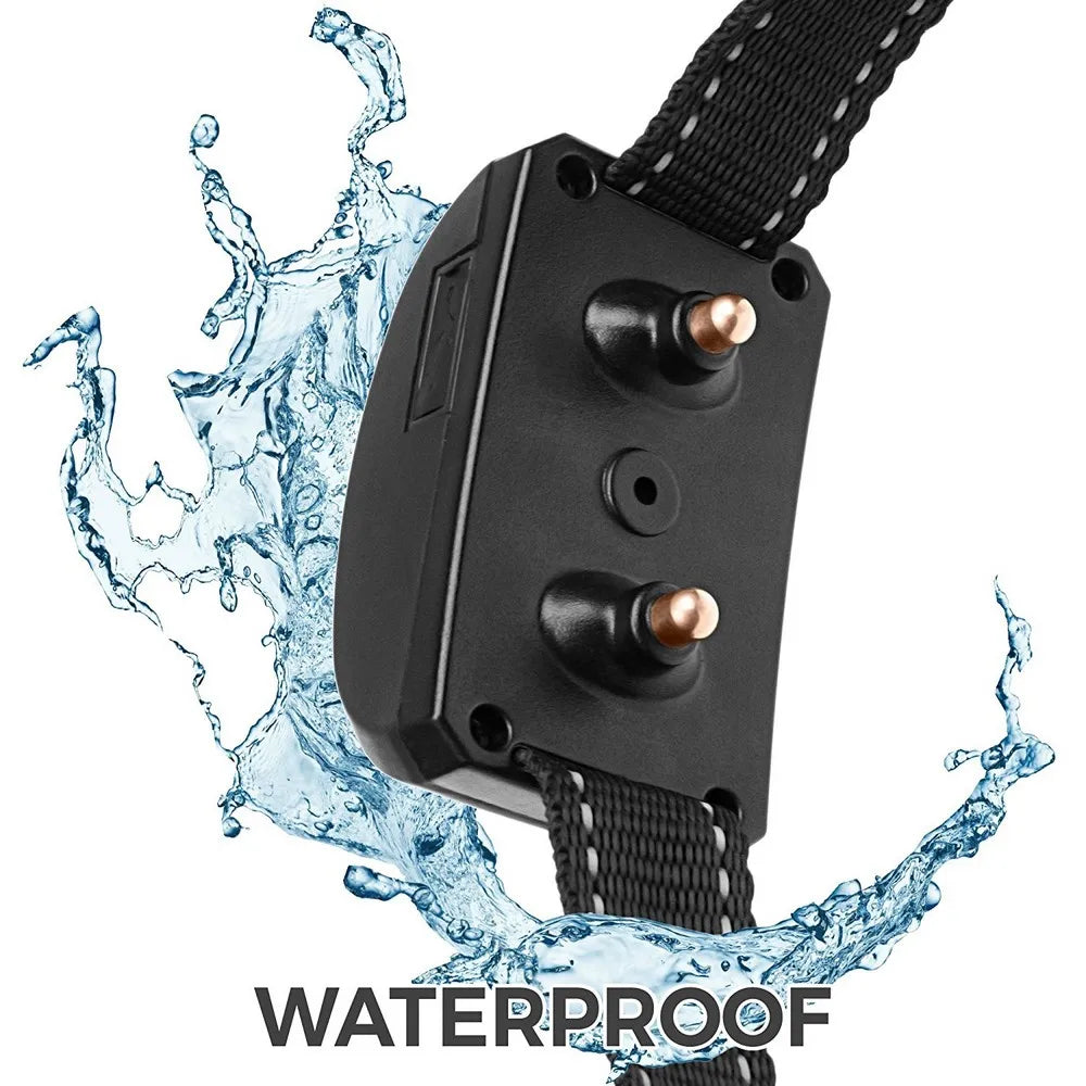 Antibellhalsband für Hunde, wasserdicht, wiederaufladbar, mit Ton-, Schock- und Vibrationsfunktion (0-7 Stufen einstellbar), automatischer Bellstopp-Funktion