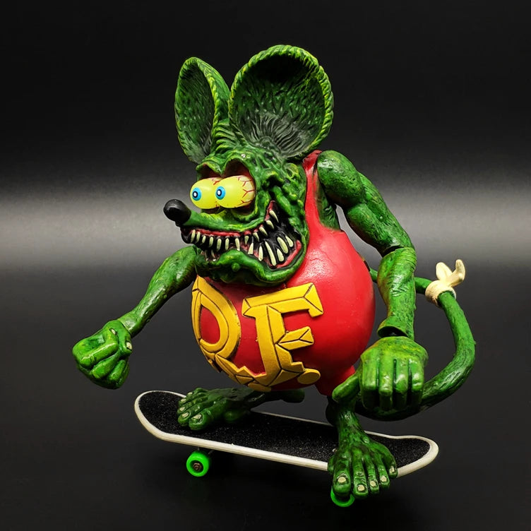 Hot The Tales of the Rat Fink Mouse Movable hands PVC Action Figure Collectible Model Toy 10cm