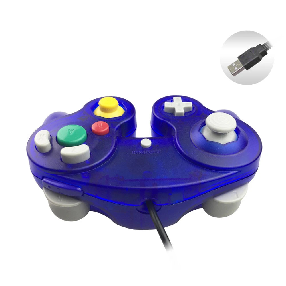 4 Color USB Interface wired game controller gamepad joystick gaming with disc driver for PC  games  NOT For  NGC