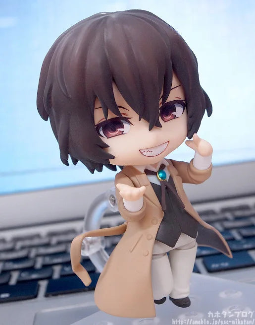 NEW hot 10cm Bungo Stray Dogs Stray Dogs Dazai Osamu 657 Action figure toys collection doll Christmas gift with box