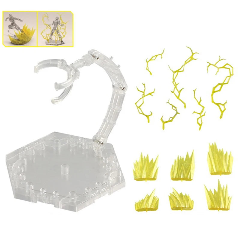 Ground Fissure Explosion Platform Impact Effect Model Action Figure One Piece Ace Fire Scenes Toys Special Effect Stand Base Toy