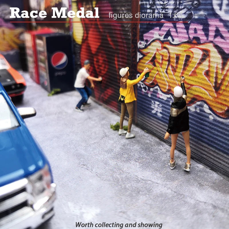 RaceMedal1:64scale figures diorama  baseball caps limited edition