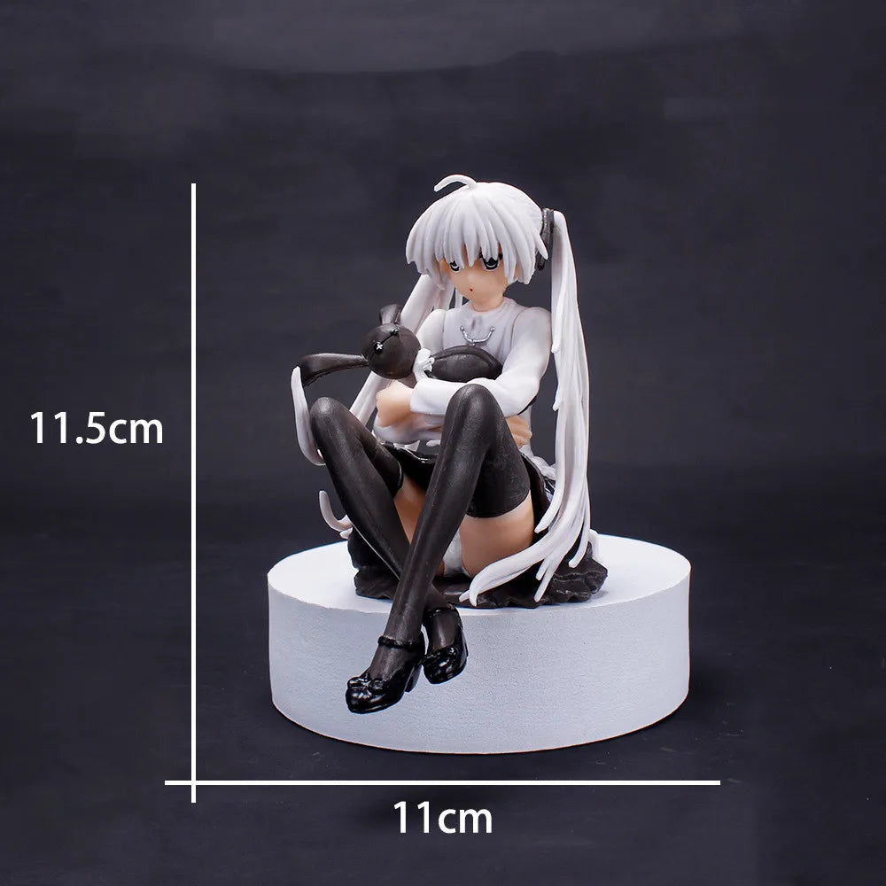 Japan Neue 24 cm Yosuga no Sora Figur PVC Action Anime Puppe Modell Spielzeug süße weiße Hosenträgerrock Figur für Mädchen Geschenk