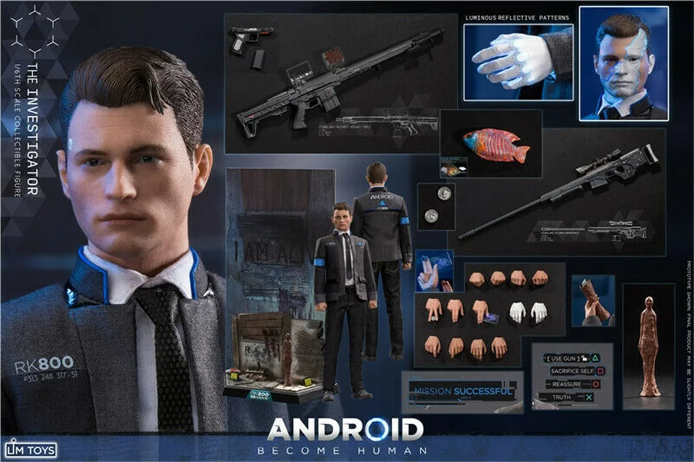 LIMTOYS 1/6 LIM009 Investigator Android Detroit Become Human Negotiating Expert 12'' Male Figure Body Toys