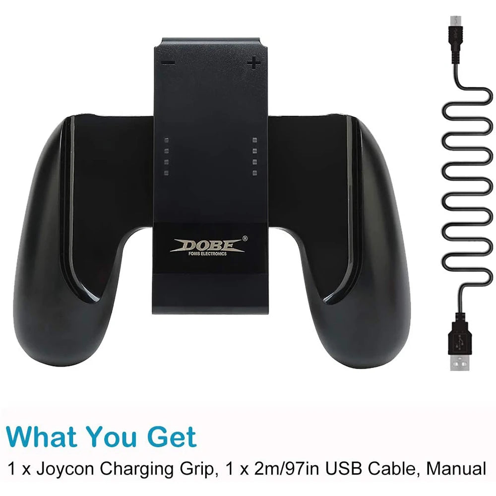 Grip Handle Charging Dock Station Charger Chargeable Stand for Nintendo Switch Joy-Con NS Handle controller Charger