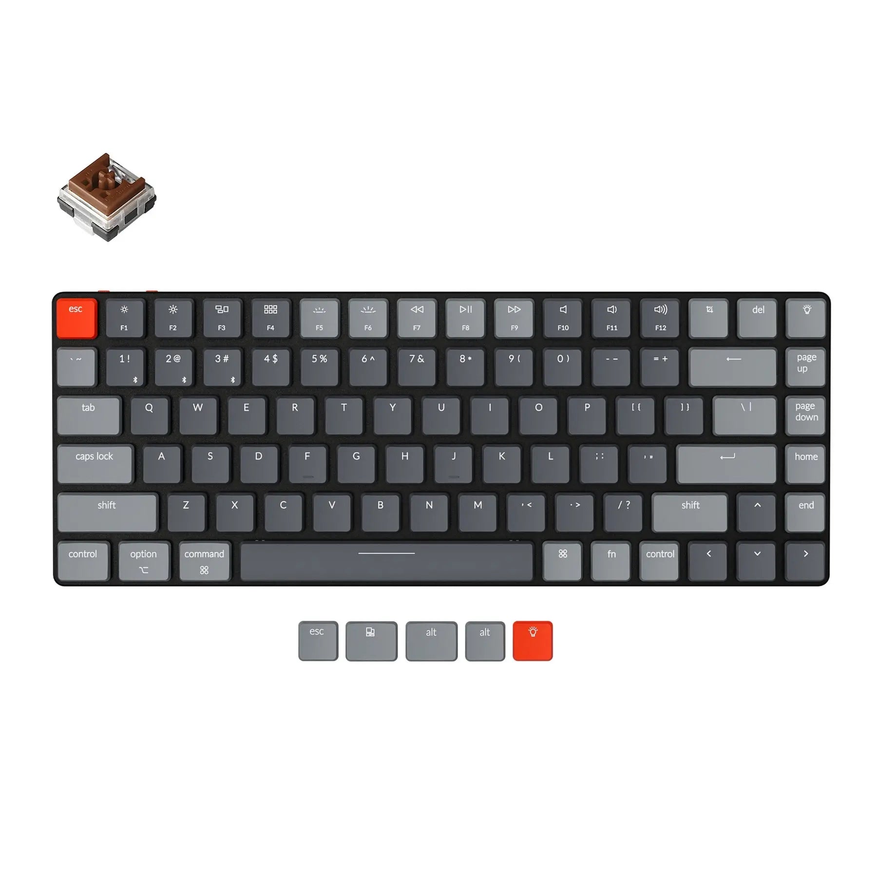 Keychron K3 E V2 Ultraflache kabellose mechanische Tastatur mit niedrigem Profil, optischer Hot-Swap-Schalter, RGB-Hintergrundbeleuchtung für Mac Windows