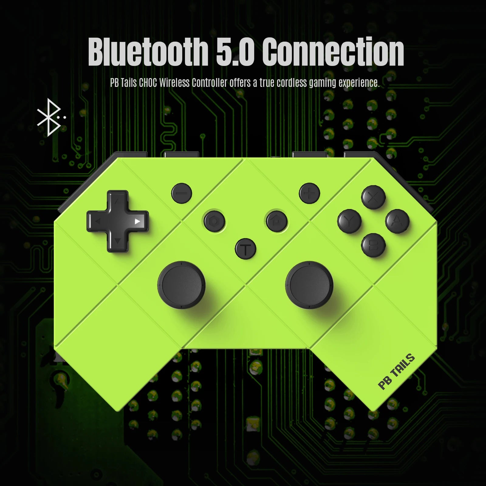 PB Tails Bluetooth wireless gamepad burst somatosensory switch computer PC double vibration can wake up oled