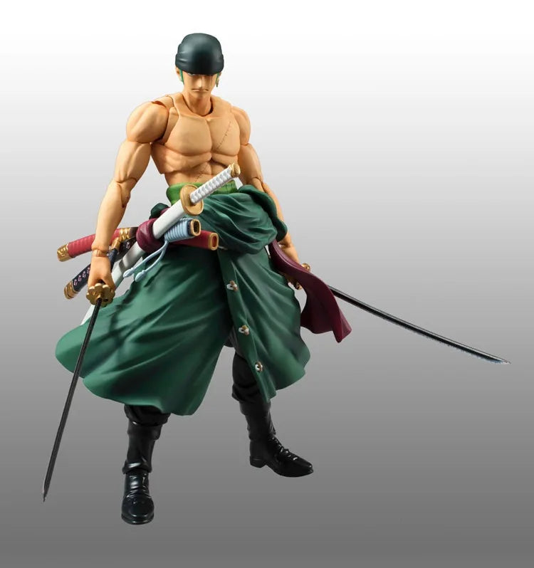 Anime One Piece 18cm BJD Roronoa Zoro Gelenke Bewegliche PVC Action Figure Sammlung Modell Spielzeug