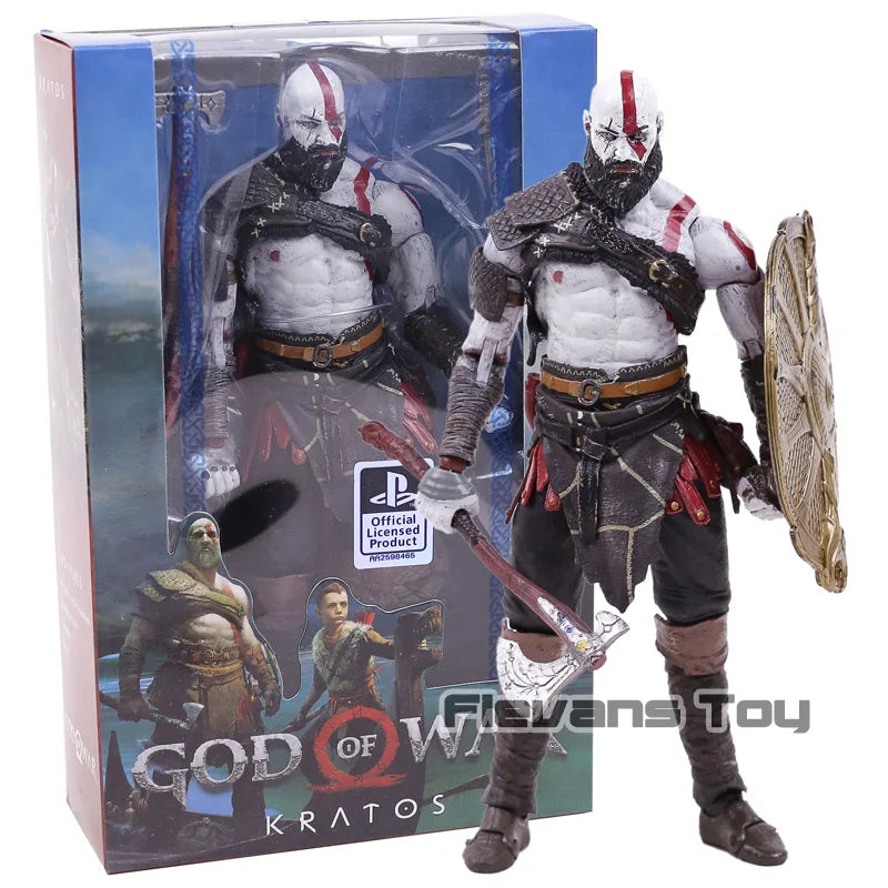 God of War figure toy Kratos & Atreus Ultimate KO's NECA Axe Shield Son Loki set PVC Action Figure Model Toy