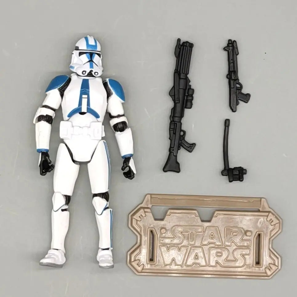 Star Wars Republic 501-st Legion Blue White Trooper 3.75" Loose Action Figure