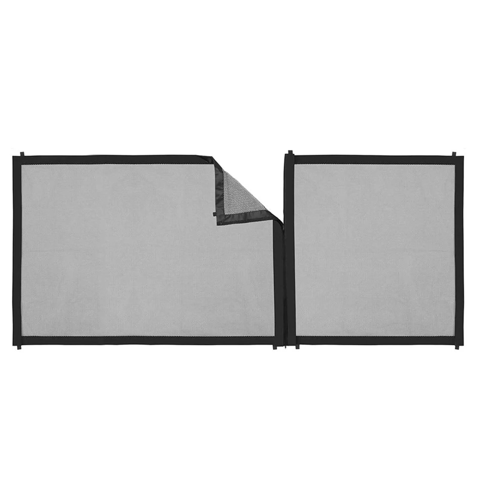 Zipper Mesh Dog Gate Safety Baby Fence Adjustable 3 Sizes Portable Folding Pet Gate For Stairs And Doors