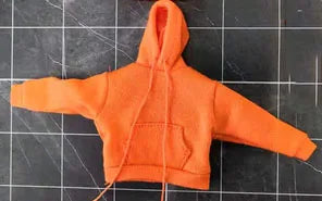 Herrenkleidung im Maßstab 1/12, lässige Sport-Kapuzenpullover-Hose, kurzärmliges T-Shirt, Zubehörmodell für 6-Zoll-Actionfigurenkörper