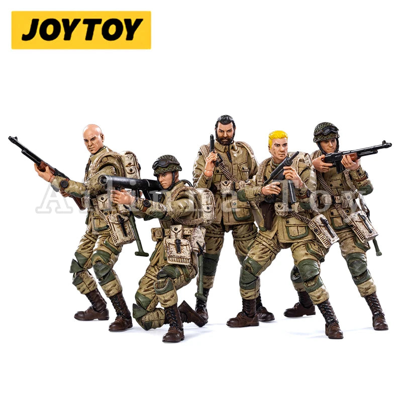 JOYTOY 1/18 3.75 Action Figure WWII USMC/Airborne Division Anime Collection Military Model For Gift