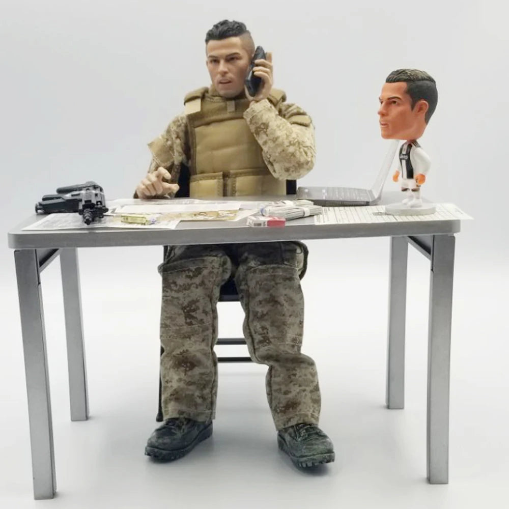 1/6 skala Silber Tisch Für 28cm puppen 12 zoll Action Figur Puppe 1 stücke