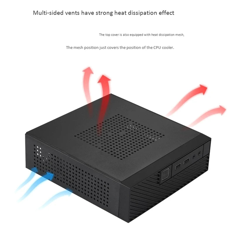 RGEEK ITX Computer Case M06 Mini Desktop Case Convenience PC Case can install 2.5 inch HD Suppor 17x17cm Motherboard