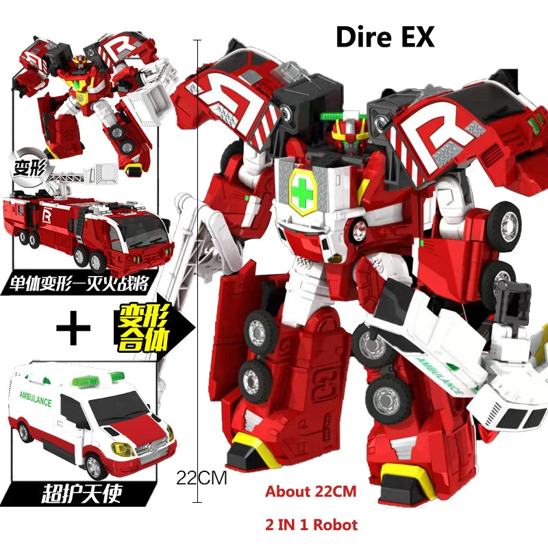 헬로카봇 Korea Anime Hello Carbot Penta Storm Model Transformation Action Figures 5-Cars Sets Combination Robot Boy Kids Toy Gift