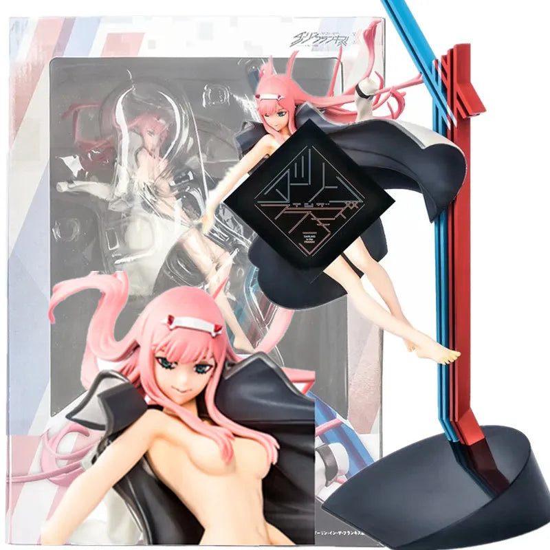 34cm New Japanese Anime Figure Zero Two DARLING in the FRANXX 002 Action Figure PVC  Sexy Girl Toys Collection Gift