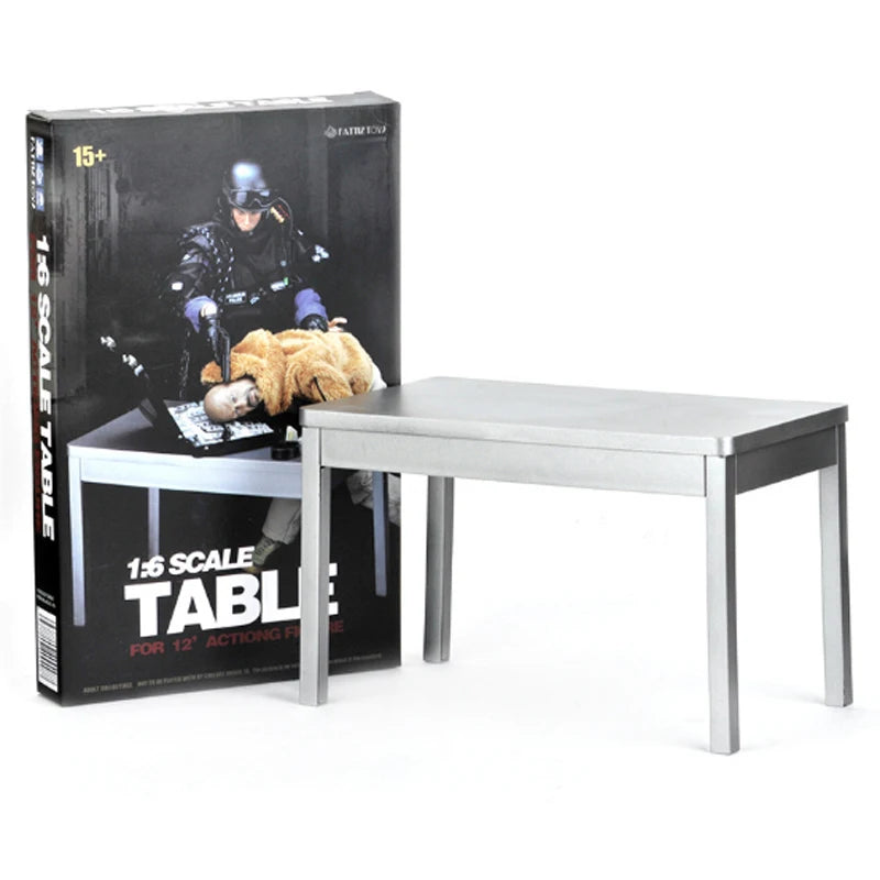 1/6 skala Silber Tisch Für 28cm puppen 12 zoll Action Figur Puppe 1 stücke