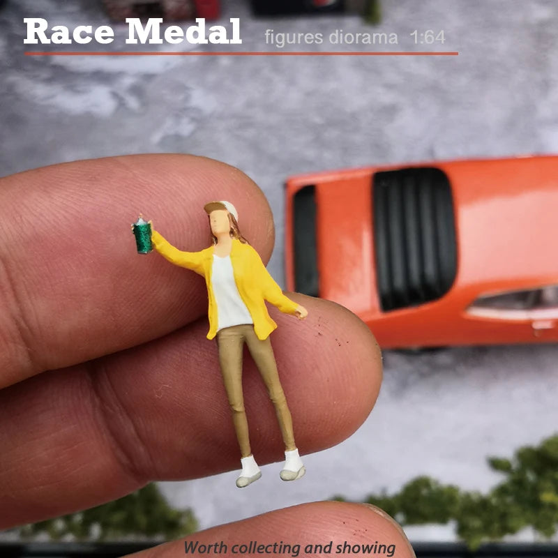 RaceMedal1:64scale figures diorama  baseball caps limited edition