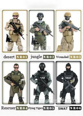 1/6 Scale Male Soldier Model SWAT Special Police Boy Doll 12inch Action Figure Kids Children Toy Christmas Gift Display In Stock