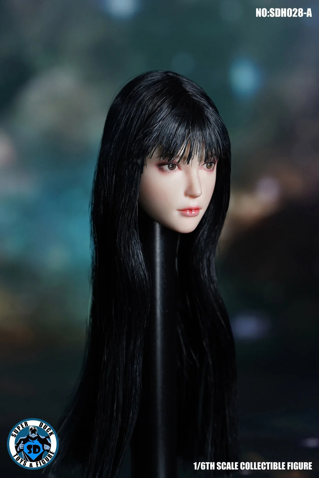 SUPER DUCK SDH028 1/6 Scale Long Hair Girl Head Sculpt Carving Model Fit 12'' Female Soldier Action Figure Body Dolls Toy
