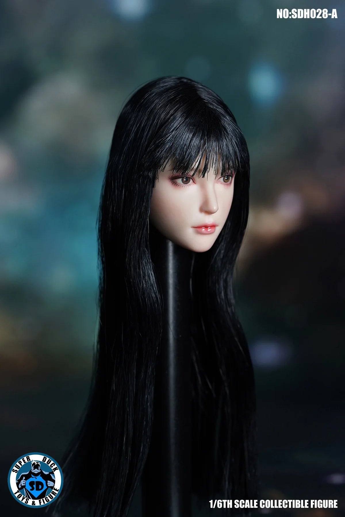 SUPER DUCK SDH028 1/6 Scale Long Hair Girl Head Sculpt Carving Model Fit 12'' Female Soldier Action Figure Body Dolls Toy