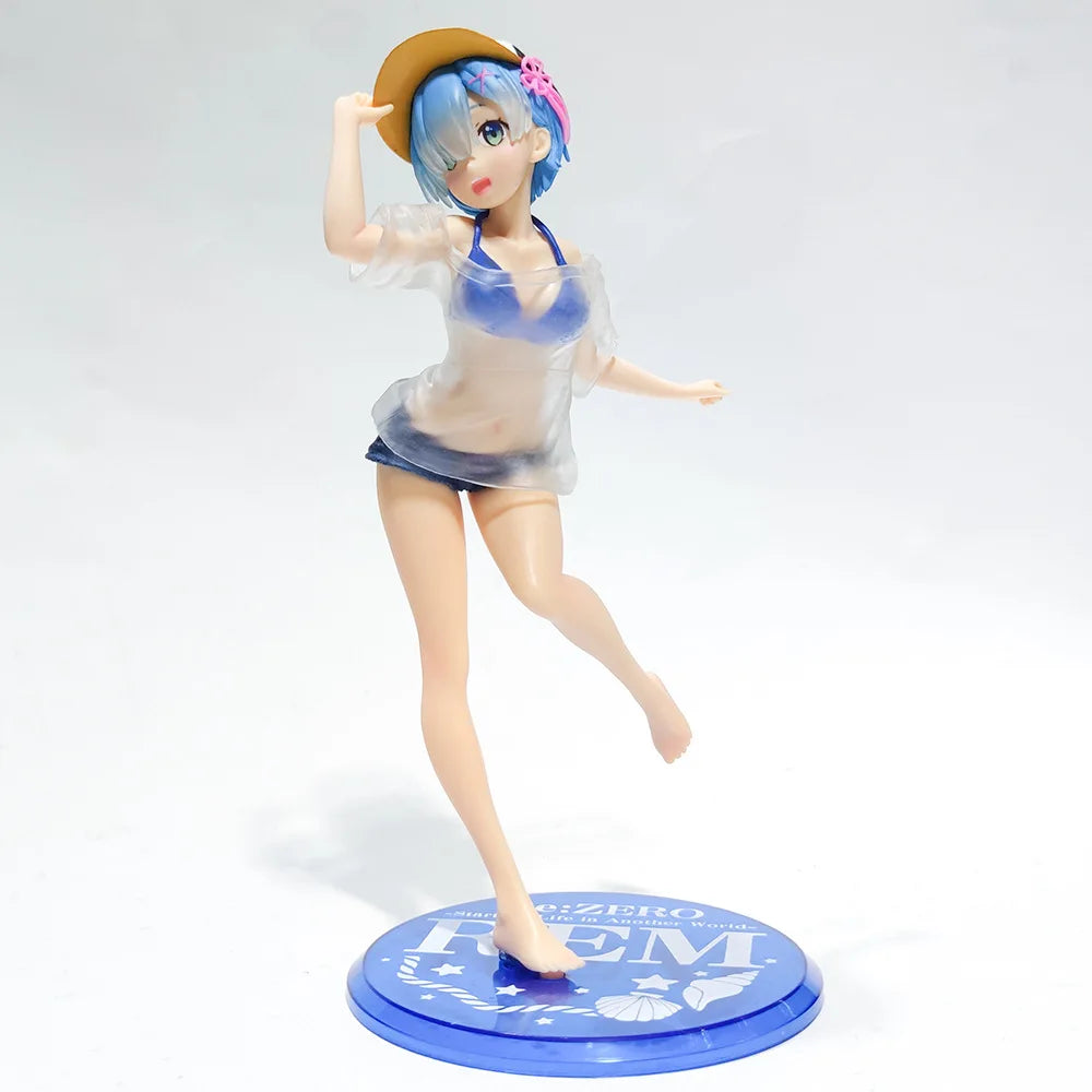 25cm Re:ZERO Starting Life in Another World Anime Figure Rem & Ram Twins Action Figure Rem/Ram Figure Collection Model Doll Toys