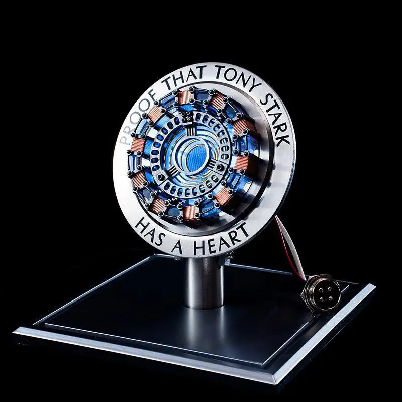 Отмъстителят Iron Man Mk1 Arc Reactor Тони Старк Сърцето на Марк Фигура LED Светлинен Модел Супергерой 1:1 Косплей Играчки Нагръдник Детски Подарък
