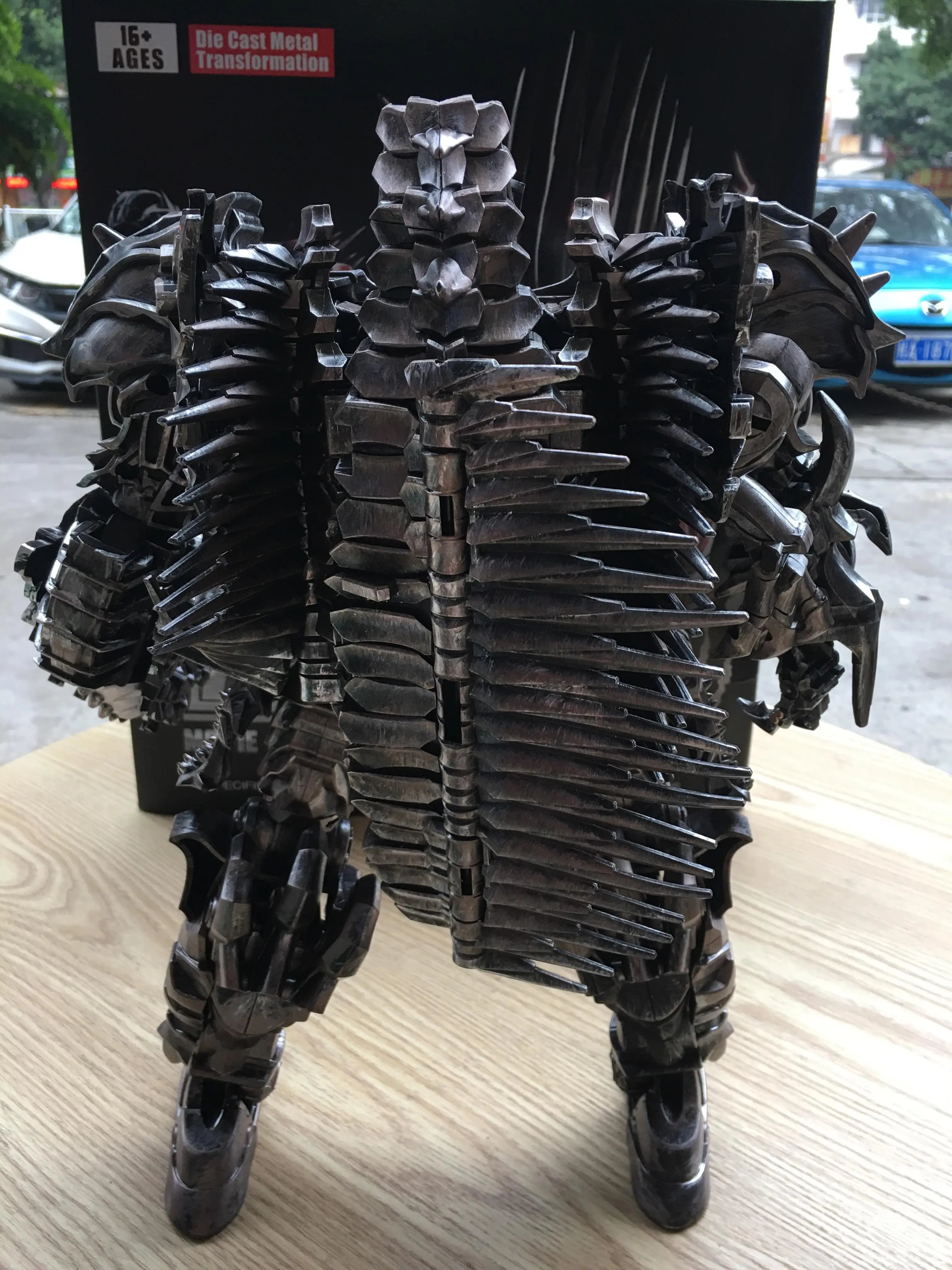 AOYI LS11 AM01 Transformation Toys Action Figure 37cm Scorn Dinobots Ancient Behemoth Dinosaur Collection Robot Model Alloy Toy
