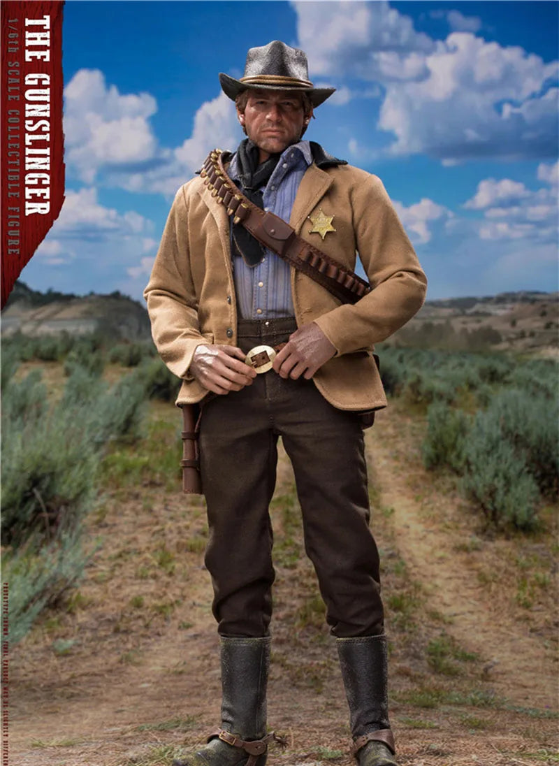LIMTOYS LIM008 1/6 Western Cowboy Arthur Action Figure with 2 Head Sculpt  12'' Male Soldier Figurine Full Set Collectible Model