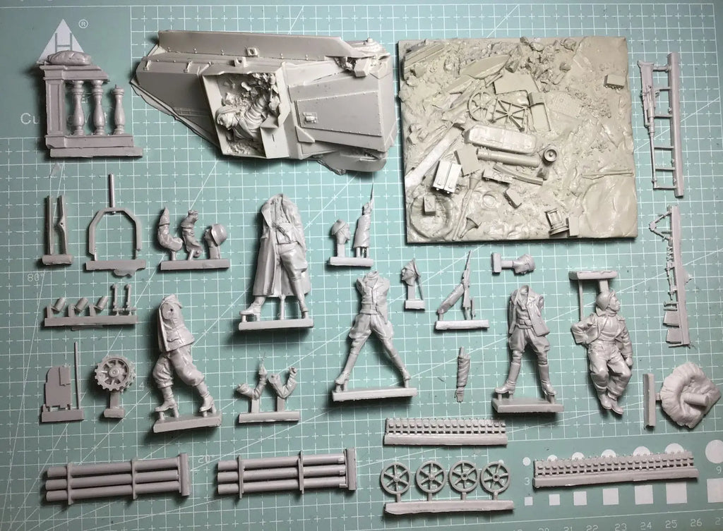 1/35 Resin Model Figure GK， Unassembled and unpainted kit